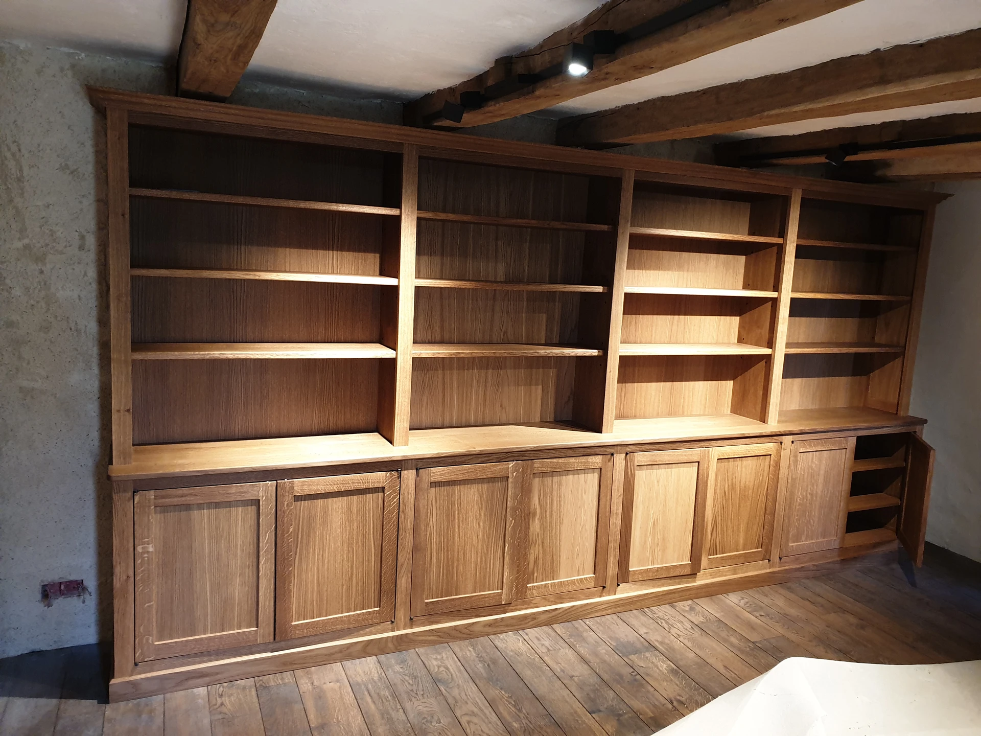 Bibliothèque chêne massif golfe K Bibliothèque chêne massif golfe K