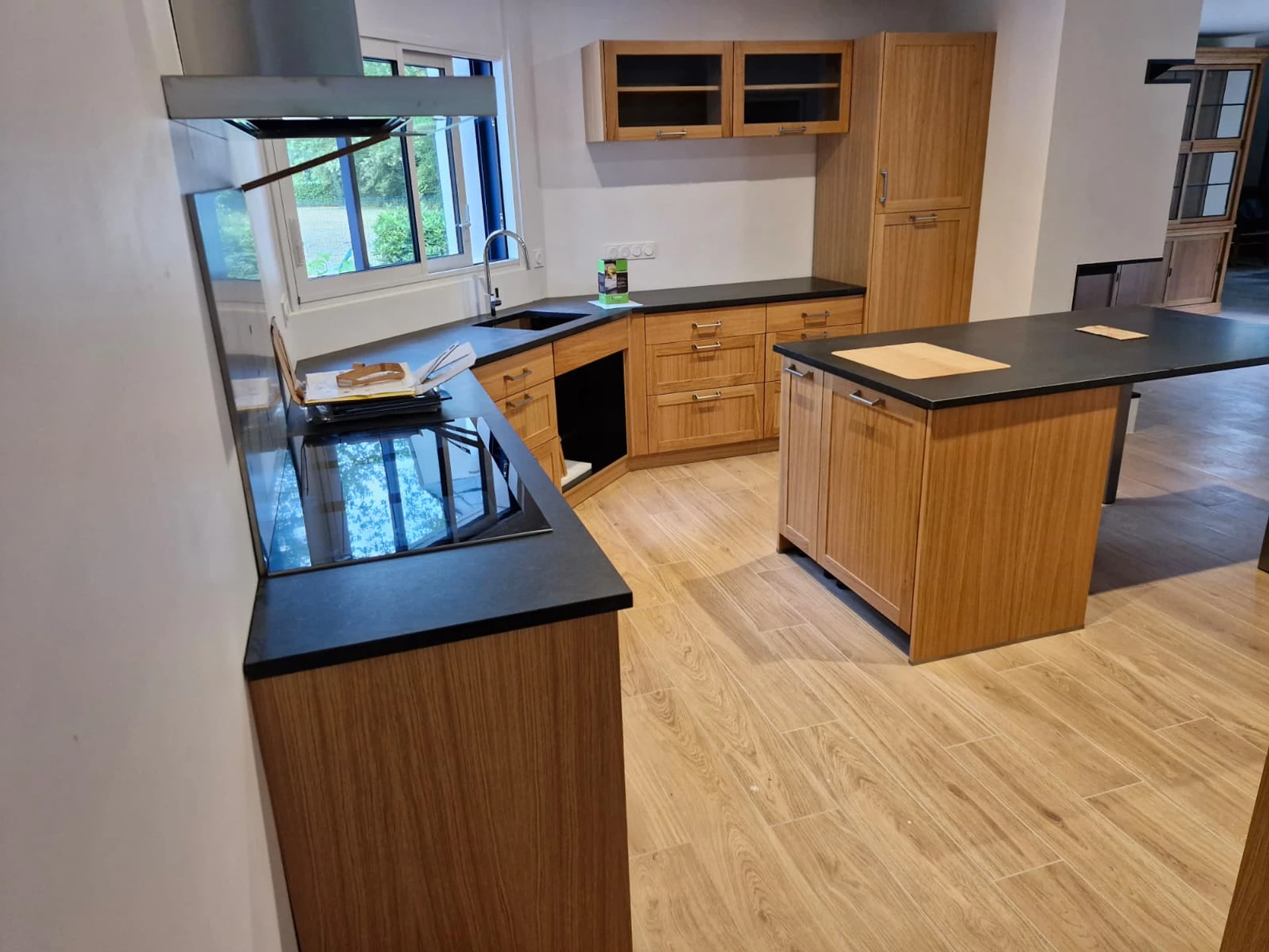 Cuisine chêne massif façades à cadre XXX Cuisine chêne massif façades à cadre XXX