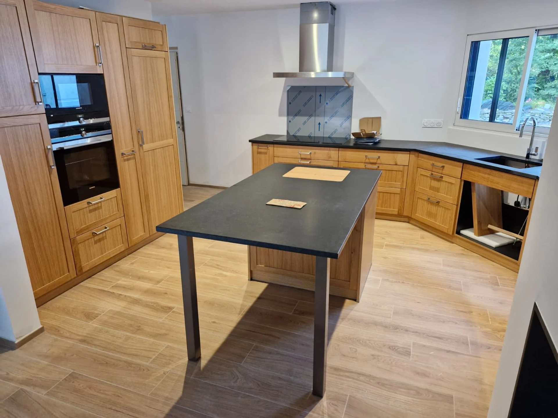 Cuisine chêne massif façades à cadre XXX Cuisine chêne massif façades à cadre XXX